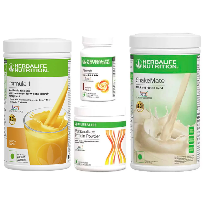 Herbalife Weight Loss Kit Mango Flavour – Pack of 4 (1250g)