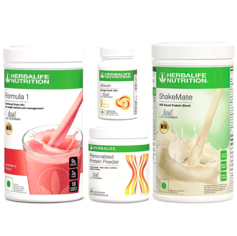 Herbalife Weight Loss Kit Strawberry Flavour – Pack of 4 (1250g)