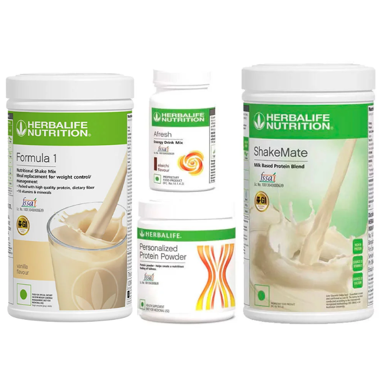 Herbalife Weight Loss Kit Vanilla Flavour – Pack of 4 (1250g)