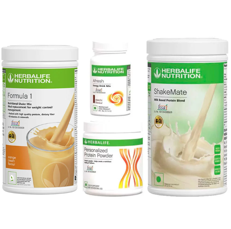 Herbalife Weight Loss Kit Orange Cream Flavour – Pack of 4 (1250g)