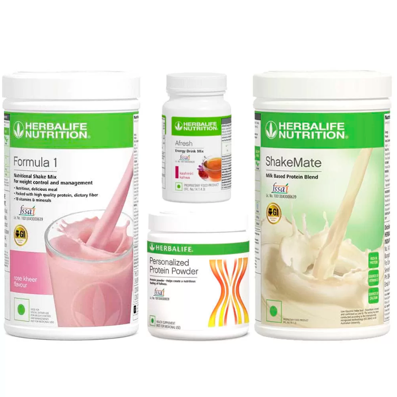 Herbalife Weight Loss Kit Rose Kheer Flavour – Pack of 4 (1250g)